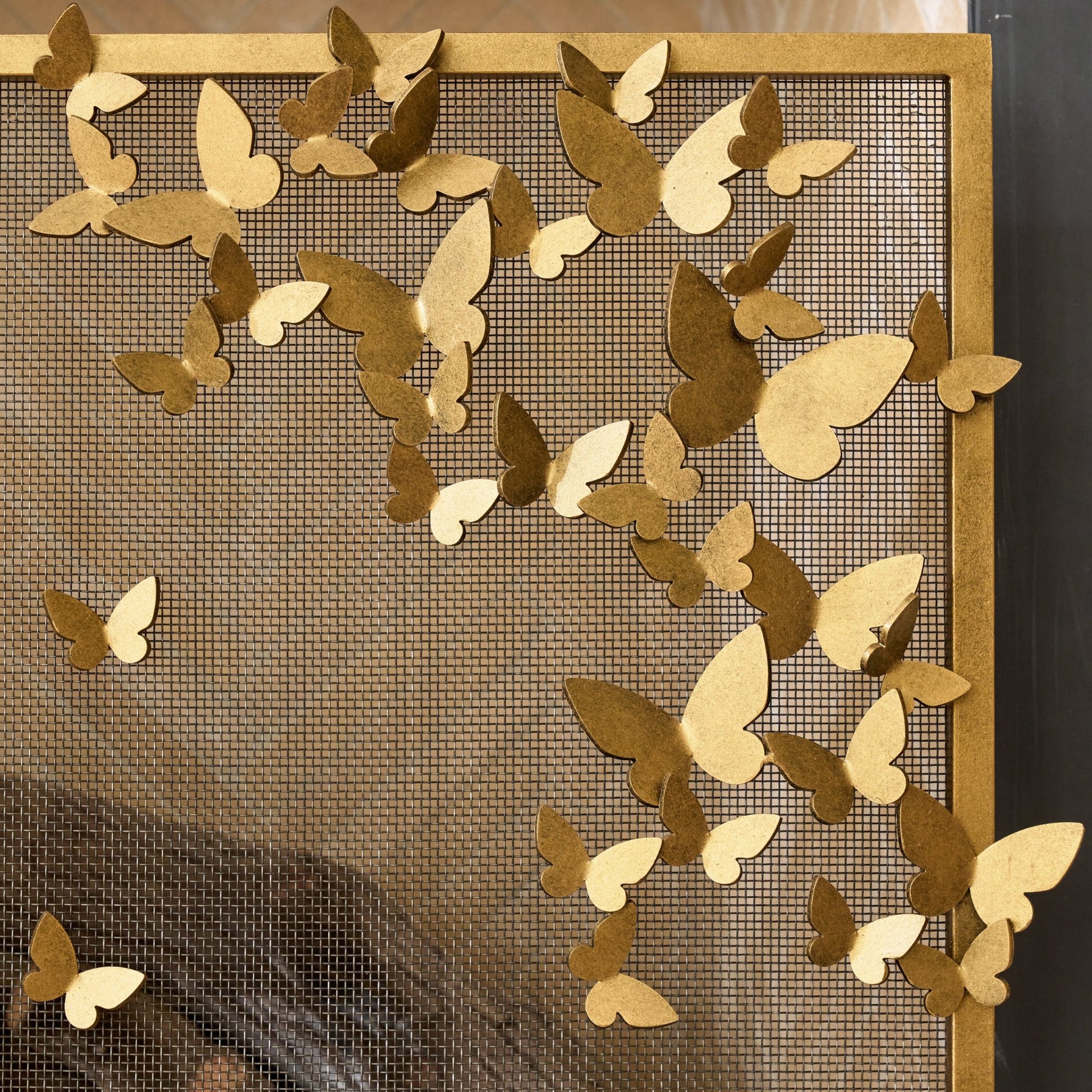 Butterfly, Lighter Fireplace Screen