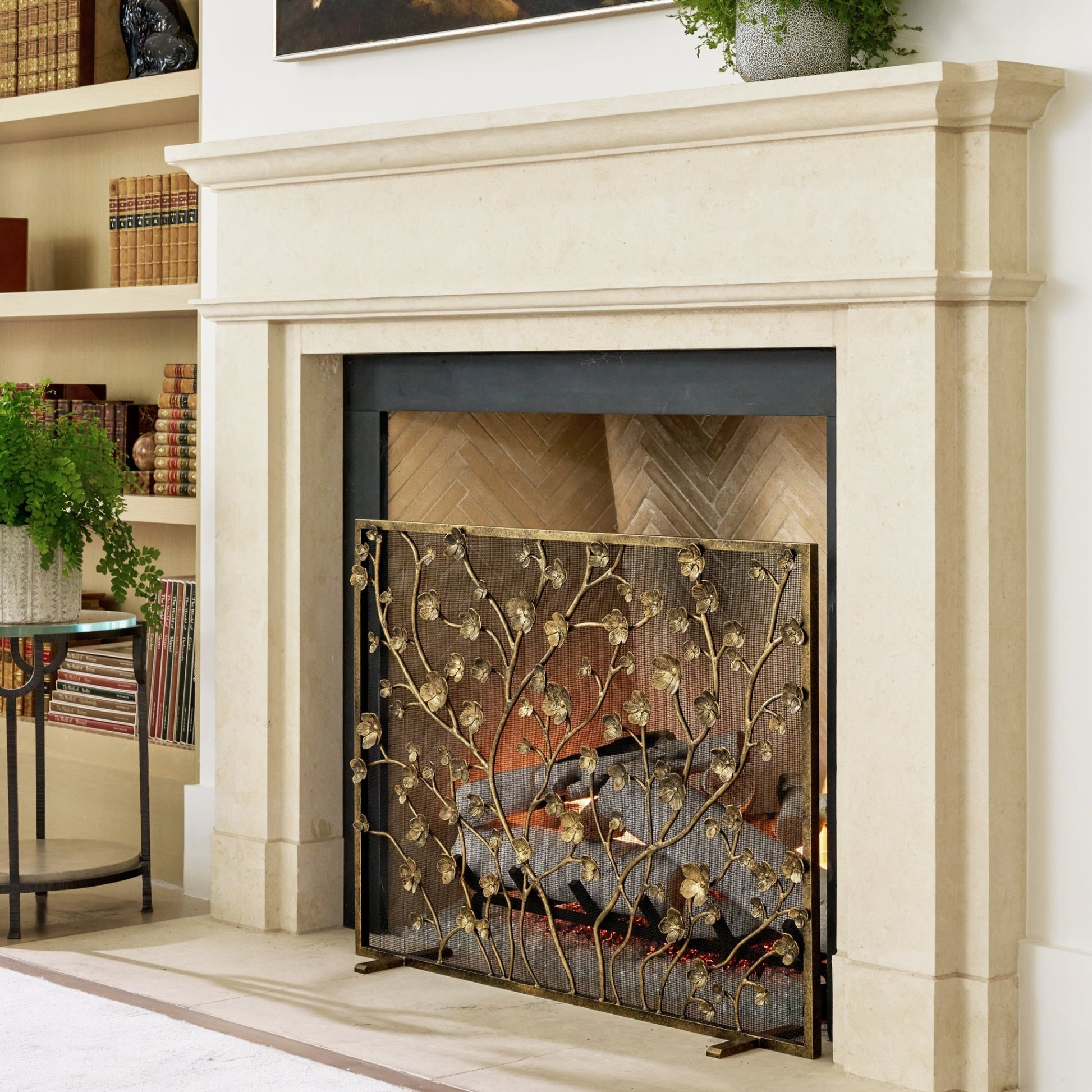 Primrose Garden Fireplace Screen