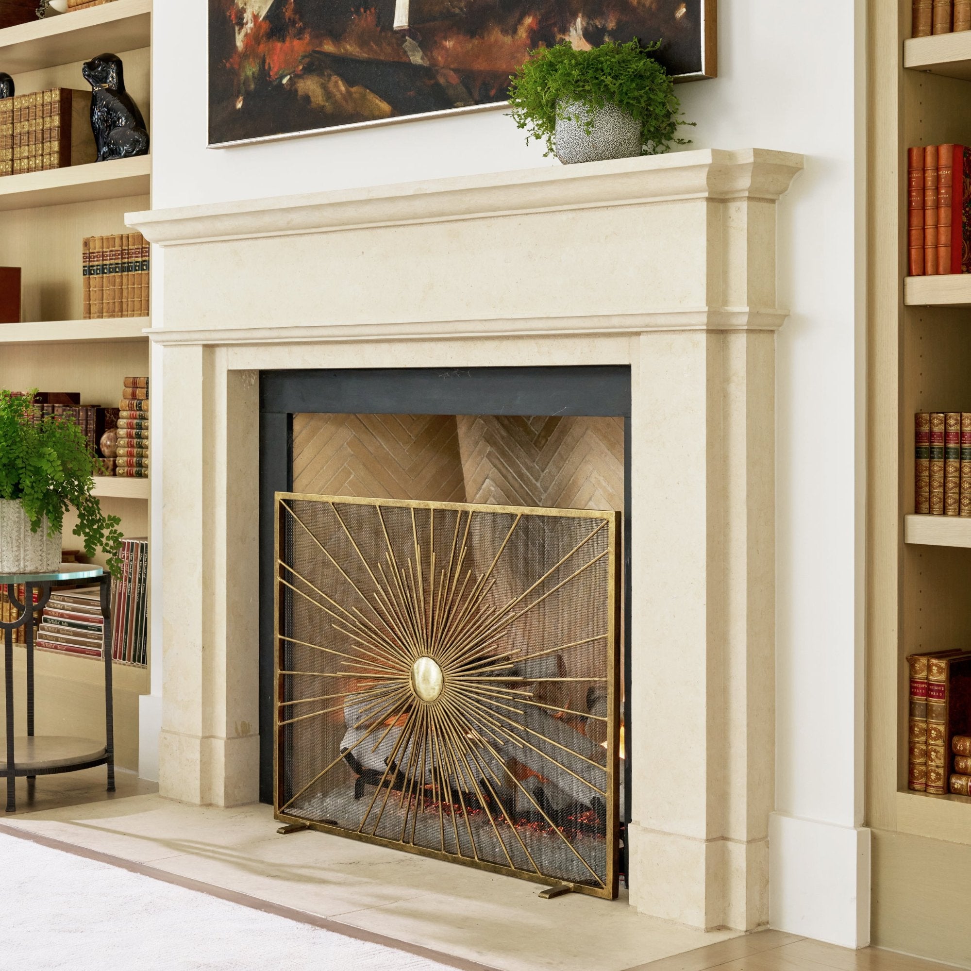 Sunburst Fireplace Screen