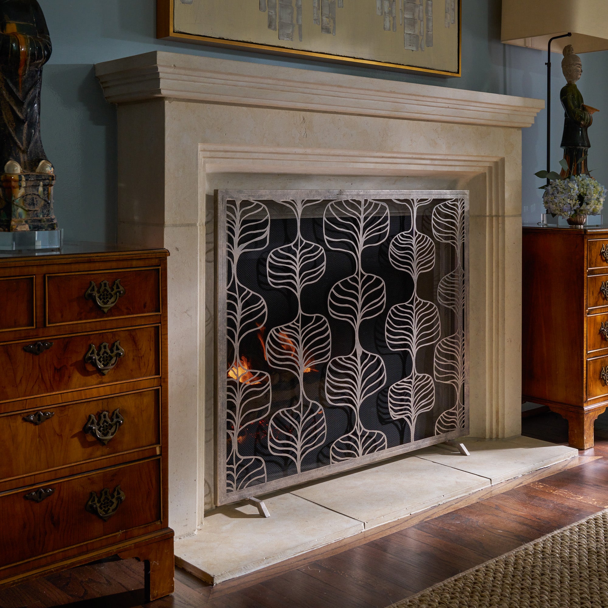 Fig Leaf Fireplace Screen