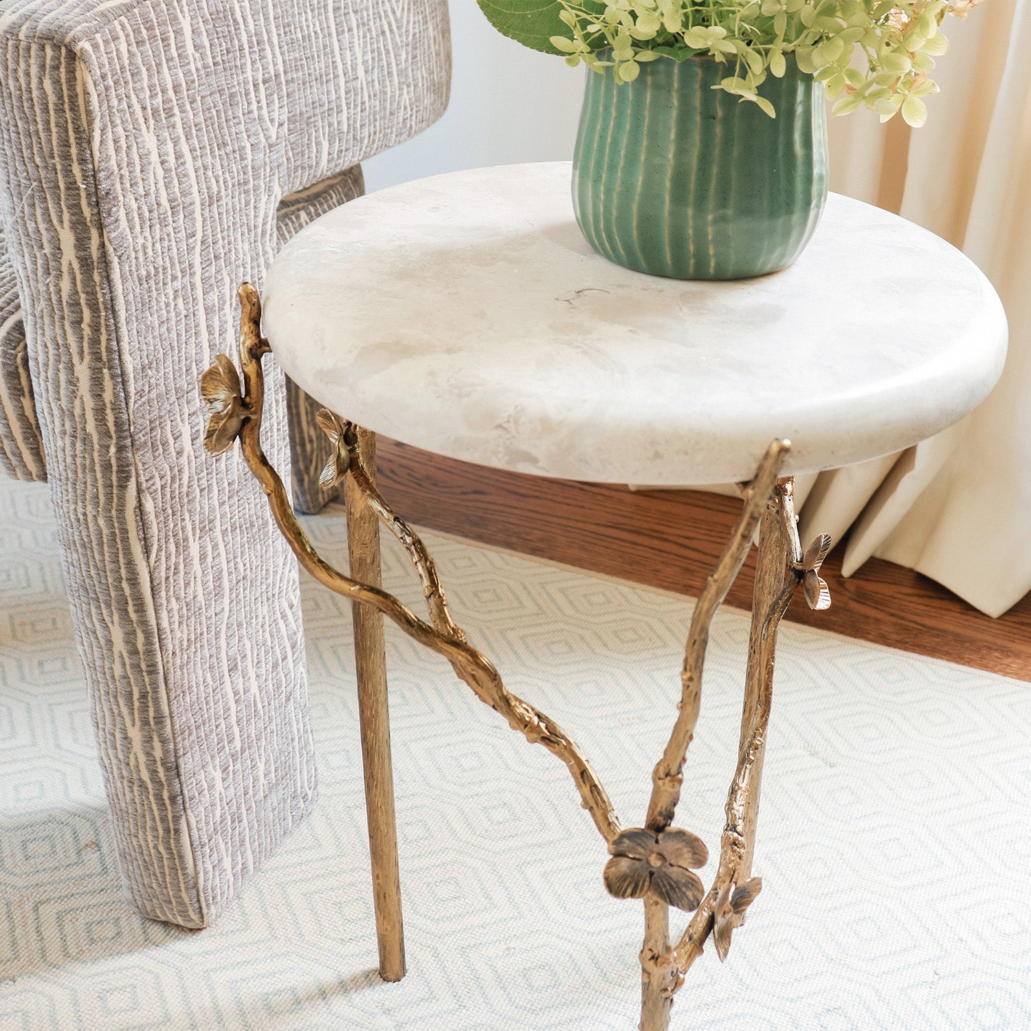 Modern Cherry Blossom Accent Table