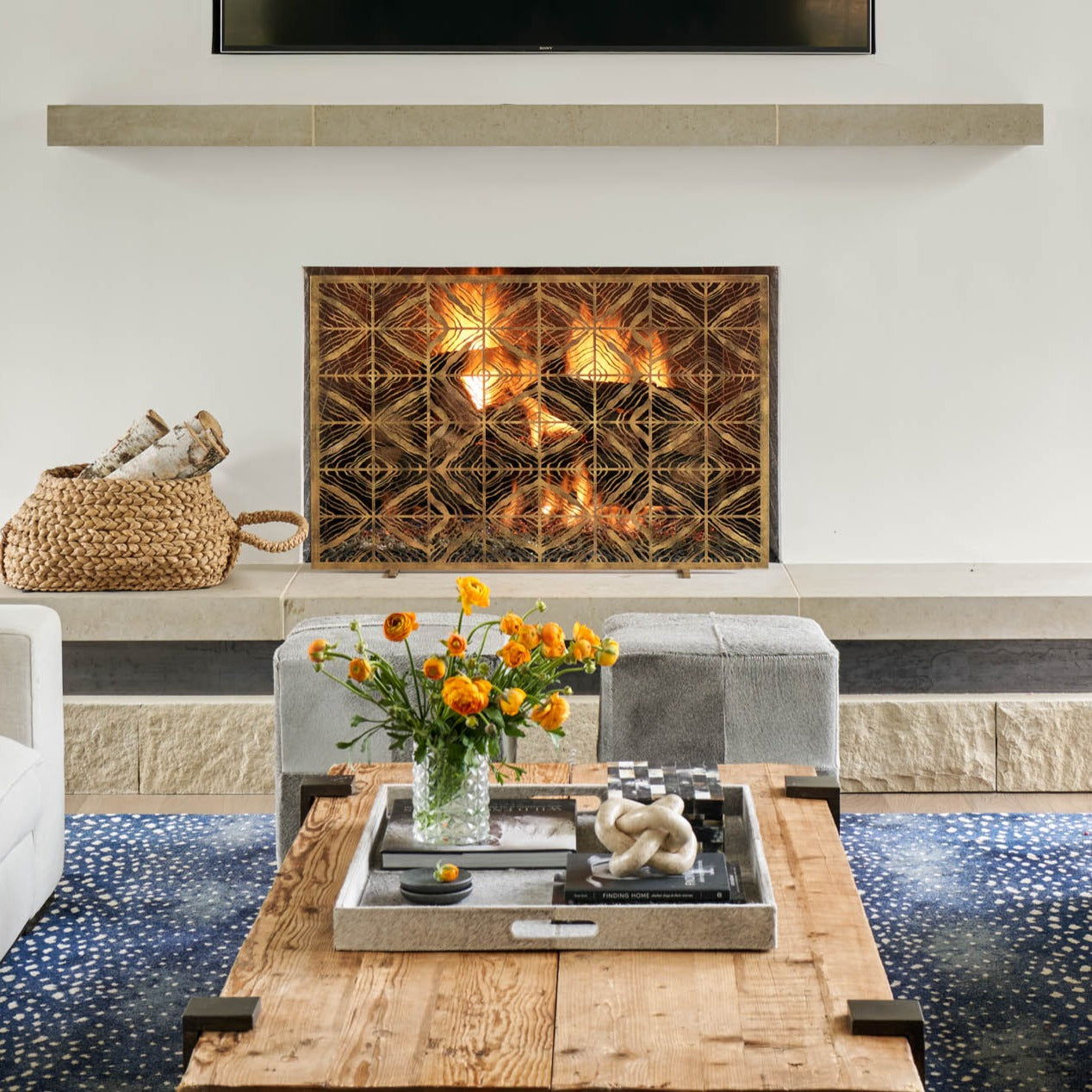 Tapestry Fireplace Screen